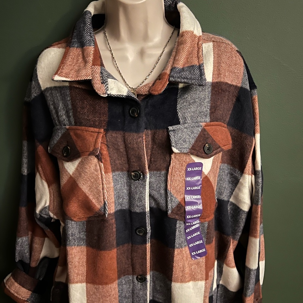 Member's Mark Plaid Shacket - Picture 3 of 4
